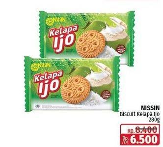 Promo Harga Nissin Coconut Biscuits Kelapa Ijo 280 gr - Lotte Grosir