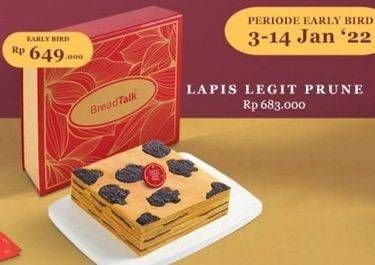 Promo Harga BREADTALK Lapis Legit Prune  - BreadTalk