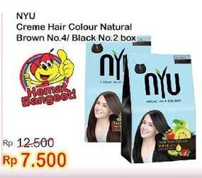 Promo Harga NYU Hair Color Nature Natural Brown, Black  - Indomaret