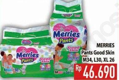 Promo Harga MERRIES Pants Good Skin M34, L30, XL26  - Hypermart