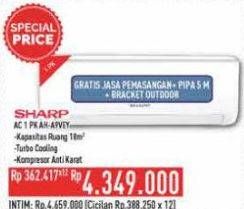 Promo Harga Sharp AH-A9VEY - AC 1PK  - Hypermart