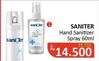 Promo Harga SANITER Gel Instant Hand Sanitizer All Variants 60 ml - Alfamidi
