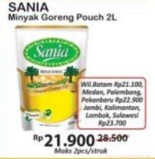 Promo Harga Sania Minyak Goreng All Variants 2000 ml - Indomaret