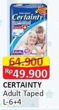 Promo Harga Certainty Adult Diapers L10 10 pcs - Alfamart