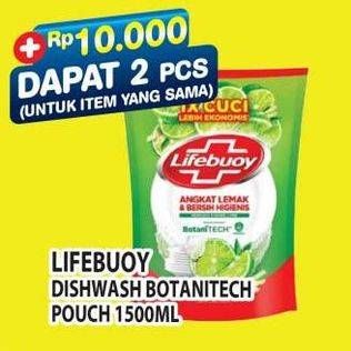 Promo Harga Lifebuoy Pencuci Piring Lime Botani 1500 ml - Hypermart