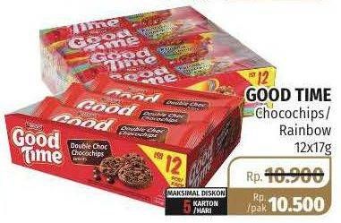 Promo Harga GOOD TIME Cookies Chocochips/Rainbrow Chocochips  - Lotte Grosir