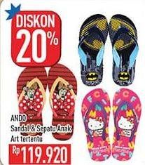 Promo Harga Ando Sandal & Sepatu Anak  - Hypermart