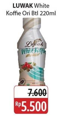 Promo Harga Luwak White Koffie Ready To Drink Original 220 ml - Alfamidi