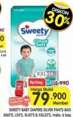 Promo Harga Sweety Silver Pants M60, XL42, XXL32, L54 32 pcs - Superindo