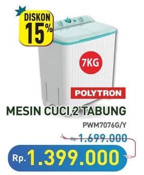 Promo Harga Polytron PWM 7076Y/7076G  - Hypermart