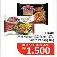 Promo Harga SEDAAP Korean Spicy 87gr/Mie Goreng 86gr  - Alfamidi