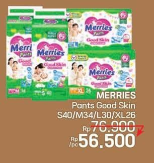Promo Harga Merries Pants Good Skin M34, S40, XL26, L30 26 pcs - LotteMart