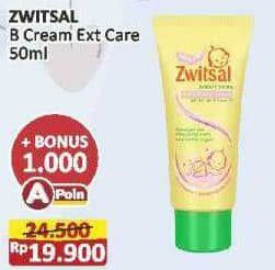 Promo Harga Zwitsal Extra Care Baby Cream With Zinc 50 ml - Alfamart