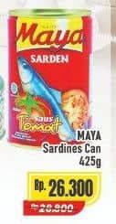 Promo Harga Maya Sardines Tomat / Tomato, Cabe / Chilli 425 gr - Alfamart