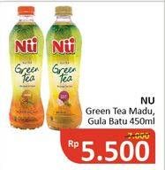 Promo Harga NU Green Tea Madu, Gula Batu 450 ml - Alfamidi