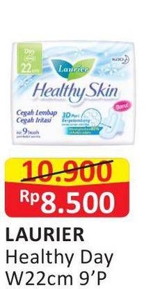 Promo Harga Laurier Healthy Skin Day Wing 22cm 9 pcs - Alfamart