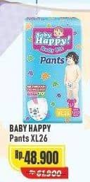 Promo Harga Baby Happy Body Fit Pants XL26 26 pcs - Alfamart