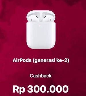 Promo Harga APPLE AirPods Generasi Ke-2  - iBox