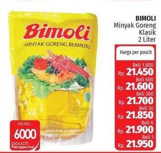 Promo Harga BIMOLI Minyak Goreng 2 ltr - Lotte Grosir