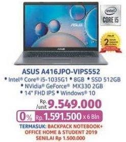 Promo Harga Asus VivoBook A416JP-VIPS552 Notebook  - LotteMart