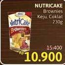 Promo Harga Nutricake Instant Cake Brownies Keju, Coklat 230 gr - Alfamidi