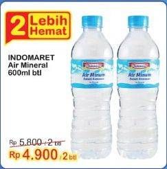 Promo Harga INDOMARET Air Mineral 600 ml - Indomaret