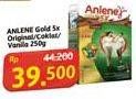 Promo Harga Anlene Gold Plus 5x Hi-Calcium Vanila, Coklat, Original 250 gr - Alfamidi