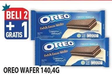 Promo Harga Oreo Wafer 140 gr - Hypermart