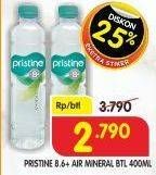 Promo Harga PRISTINE 8 Air Mineral 400 ml - Superindo