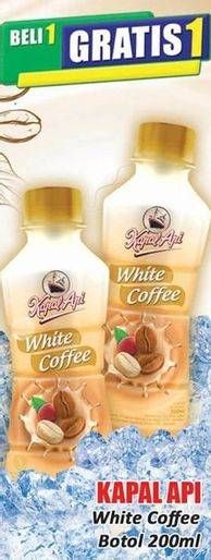 Promo Harga Kapal Api White Coffee Drink 200 ml - Hari Hari
