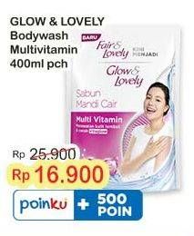 Promo Harga Glow & Lovely (fair & Lovely) Body Wash Multivitamin 400 ml - Indomaret