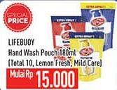 Promo Harga LIFEBUOY Hand Wash Total 10, Lemon Fresh, Mild Care 180 ml - Hypermart