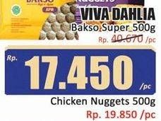 Promo Harga VIVA DAHLIA Chicken Nugget 500 gr - Hari Hari