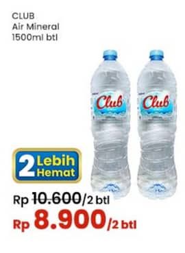 Promo Harga Club Air Mineral 1500 ml - Indomaret