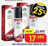 Promo Harga Safe Care Minyak Angin Aroma Therapy Strong 10 ml - Superindo