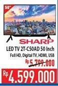 Promo Harga SHARP 2T-C50AD1i Full-HD 50"  - Hypermart