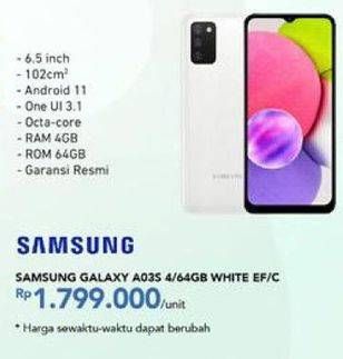 Promo Harga SAMSUNG Galaxy A03S  - Carrefour