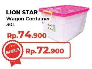 Promo Harga LION STAR Wagon Container 30000 ml - Yogya