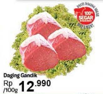 Promo Harga Daging Gandik Sapi per 100 gr - Carrefour