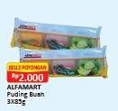 Promo Harga ALFAMART Pudding Buah per 2 pouch 3 pcs - Alfamart