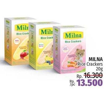 Promo Harga MILNA Rice Crackers 20 gr - LotteMart