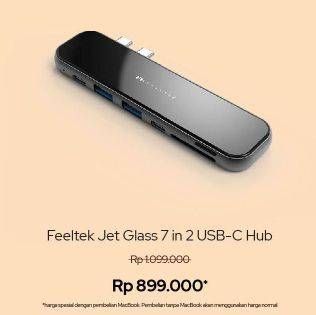 Promo Harga FEELTEK Jet Glass 7 in 2 USB-C Hub  - iBox