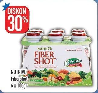 Promo Harga NUTRIVE Fiber Shot per 6 botol 100 gr - Hypermart