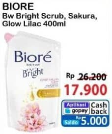 Promo Harga Biore Body Foam Bright Lovely Sakura Scent, White Scrub, Glow-Up Lilac Scent 400 ml - Alfamart