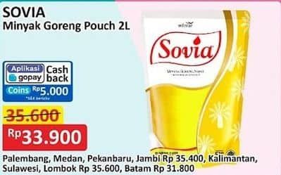 Promo Harga Sovia Minyak Goreng 2000 ml - Alfamart