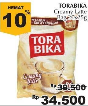 Promo Harga Torabika Creamy Latte per 20 sachet 25 gr - Giant