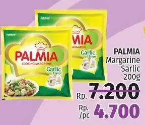 Promo Harga PALMIA Garlic Margarine 200 gr - LotteMart