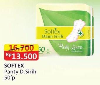 Promo Harga Softex Pantyliner Daun Sirih 50 pcs - Alfamart