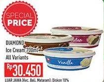 Promo Harga DIAMOND Ice Cream All Variants 700 ml - Hypermart