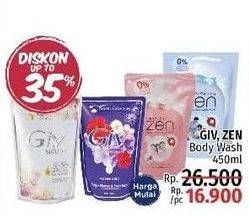 Promo Harga GIV/ZEN Body Wash 450ml  - LotteMart